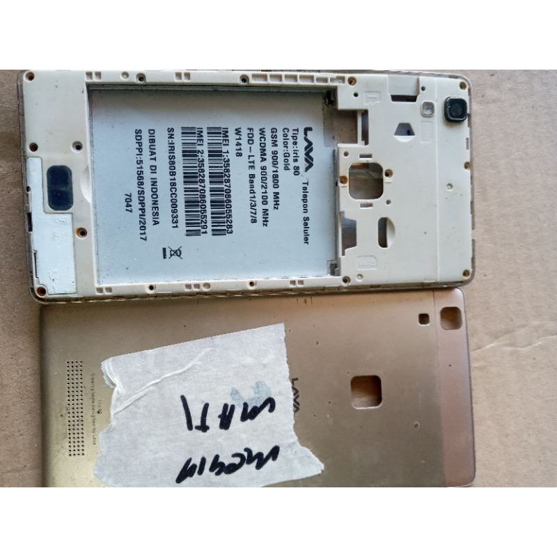 Lcd Tc Hp Lava iris 80 Ori cabutan normal