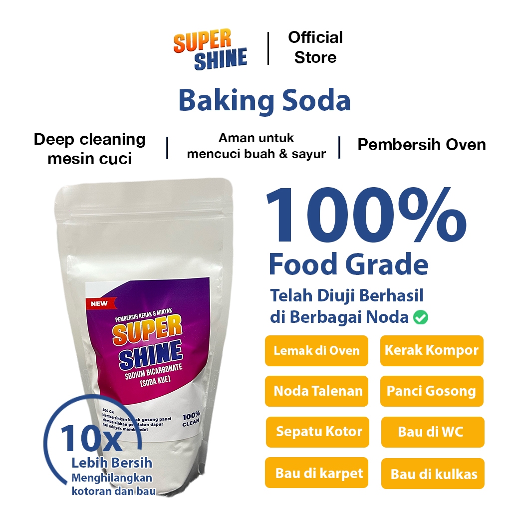 

Baking Soda - Sodium Bicarbonate Food Grade / Soda Kue 500 gr