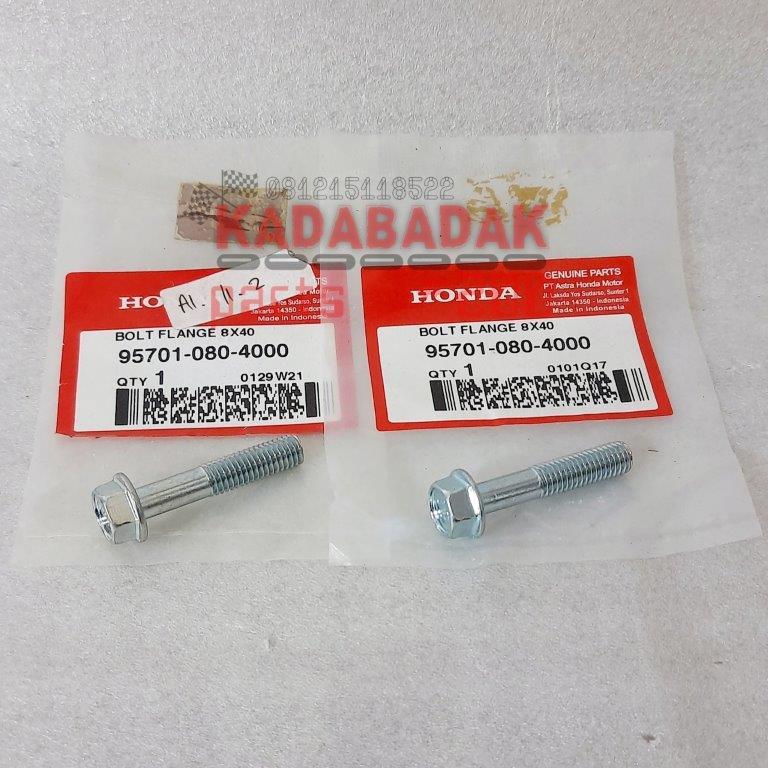 ORI Sepasang Bolt Flange Baut Segitiga T Bawah Original Honda CB100 CB125 GL100 GL125 Pro Max NeoTec
