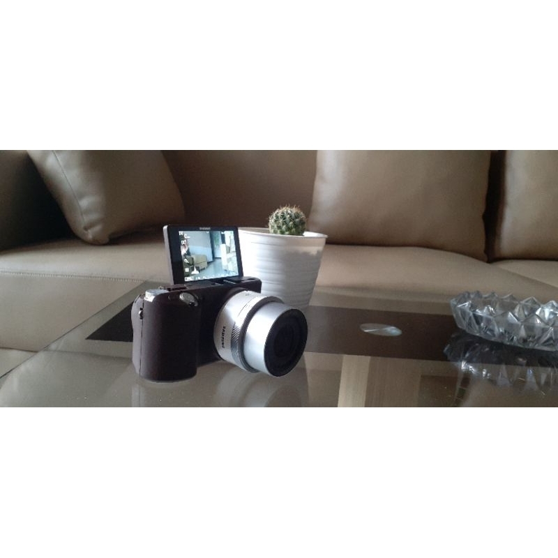 Dslr 4k murah kamera mirrorless 4k layar flip touchscreen 1 set untuk vlog, youtube, fotography, vid