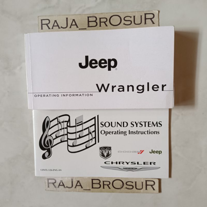 Buku Operating Information/Operating Instructions Sound System/Manual book Jeep Wrangler JK 2006-201