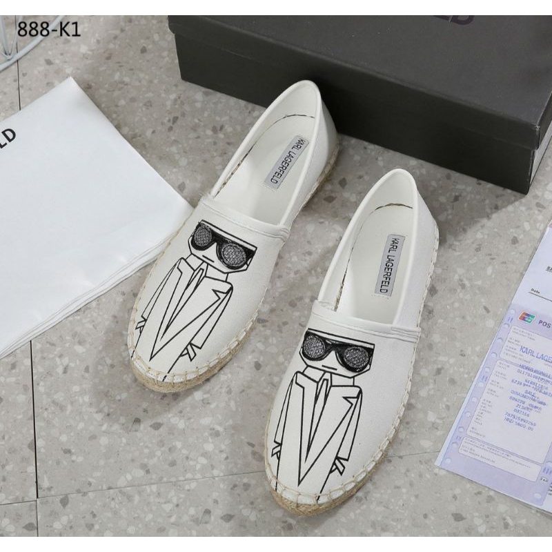 SEPATU BRANDED WANITA Karl Lagerfeld 888-K1A Espadrilles