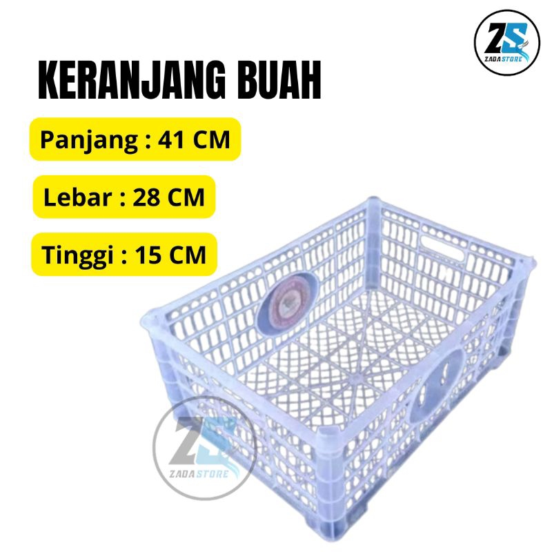 Keranjang Buah Plastik Bekas Murah Aesthetic estetik Susun Sedang Kecil Serbaguna Keranjang Baju Kot