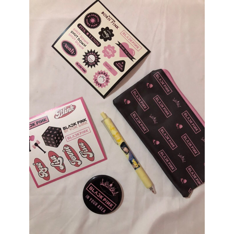 

[Neo.studio] One Set Blackpink Stationery | Tempat Pensil | Kotak Pensil | Pulpen | Pin | Pencil Case | Pen | Back To School