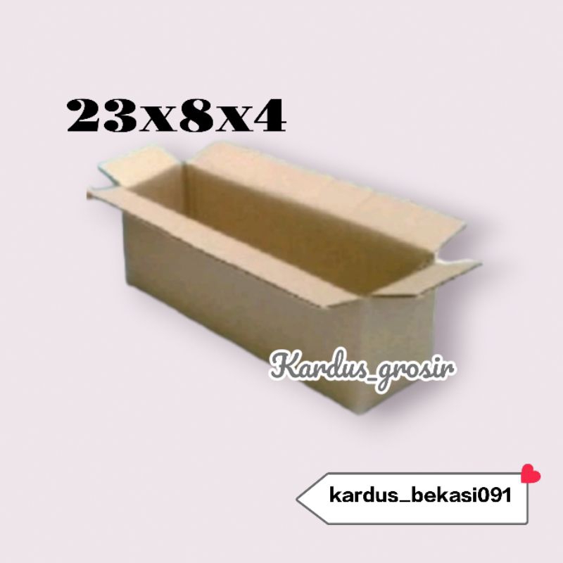 

kardus box packing 23x8x4
