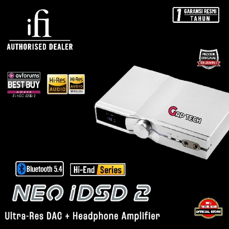 iFi NEO iDSD 2 / iDSD2Ultra-Res Wireless DAC Headphone Amplifier / DAC Amp Original