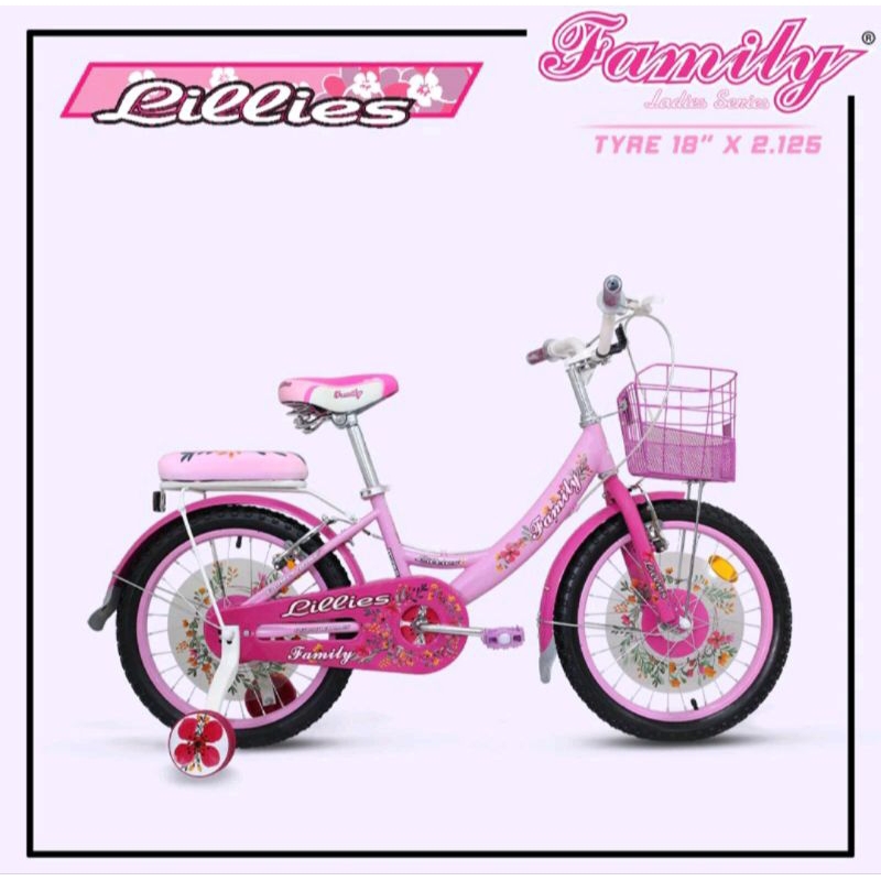 Sepeda Anak Family Mini 18 inch Lilies
