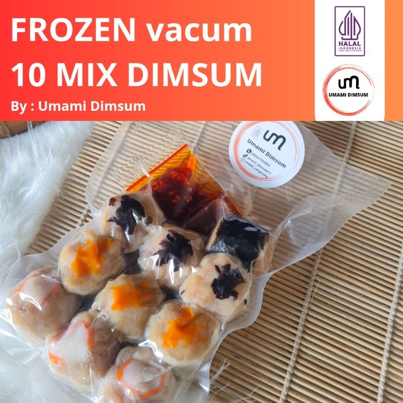 

10 Dimsum Mix Frozen Vacum + Chili Oil