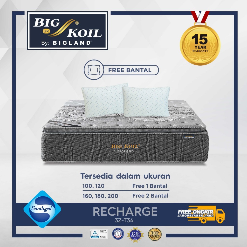 Springbed Big Koil Recharge by BIGLAND - Matras Only