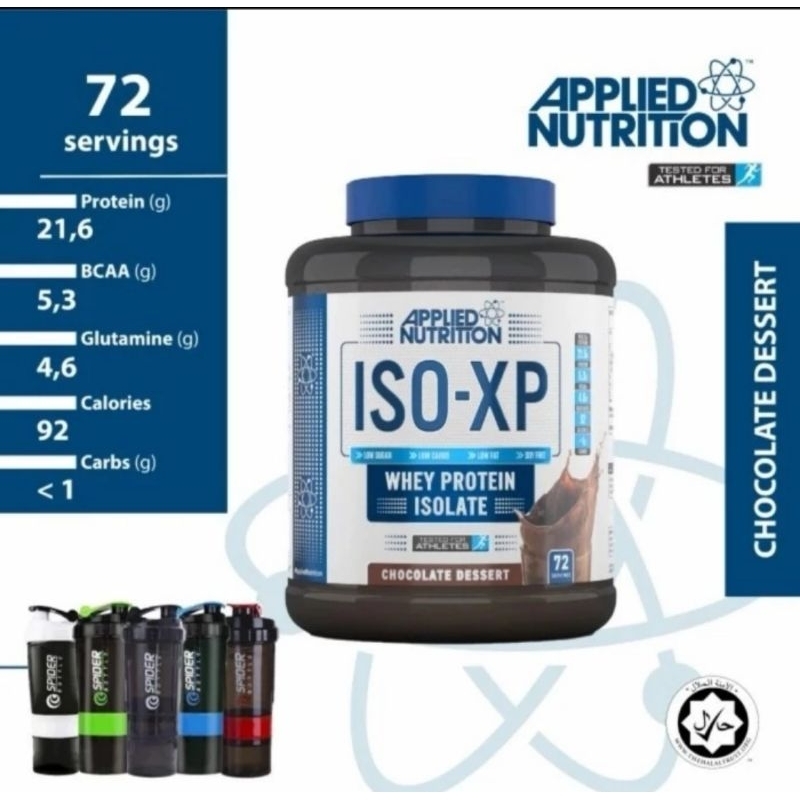 APPLIED NUTRITION ISO - XP 100% whey protein isolate 5lbs HALAL MUI BPOM