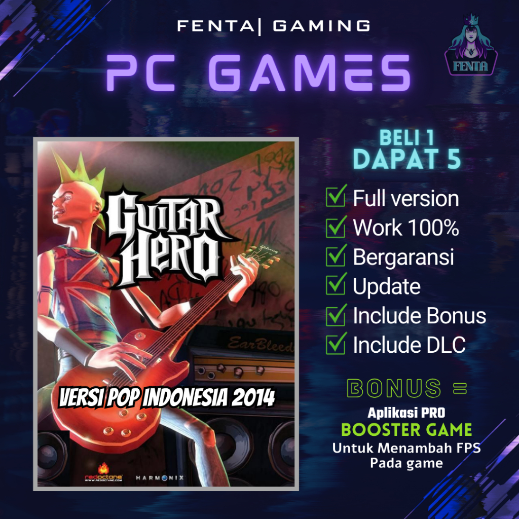 GUITAR HERO POP INDONESIA - GAME PC - GAME LAPTOP