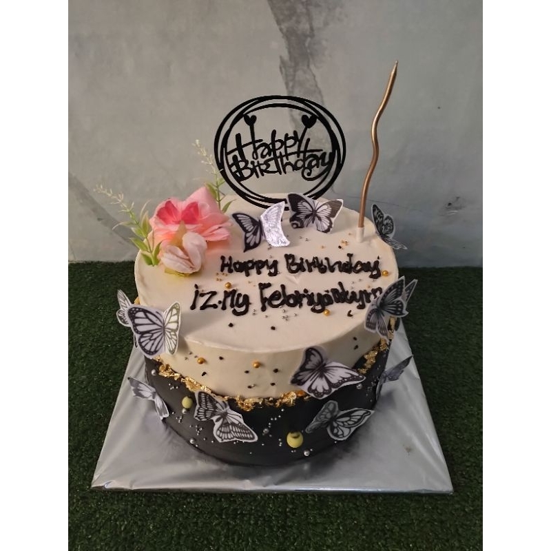 

kue ulang tahun request 2 layer 18cm