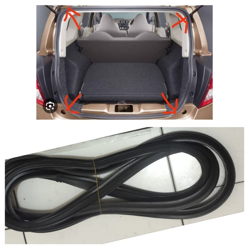 karet bagasi belakang Datsun GO
