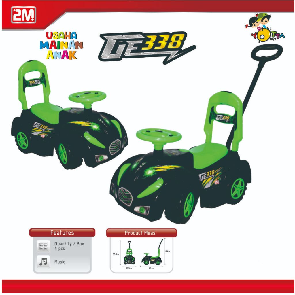 Mainan Anak Mobil Dorong Tunggang Ride On Yotta GE 338 Bisa Dinaiki
