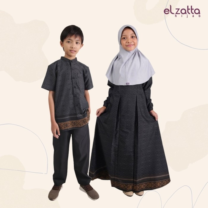 Gamis sarimbit terbaru elzatta sarimbit zazira bahan tenun yarnded size s sampai xxl