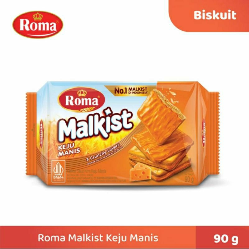 

Roma Malkist keju manis 90g