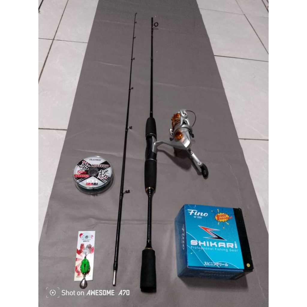 Set Joran casting lengkap ajiro sakura blez