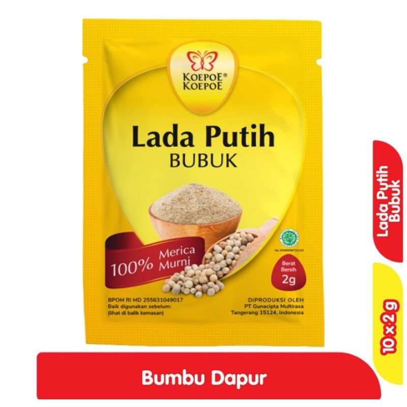 

KOEPOE-KOEPOE Lada Putih Bubuk 10X2g