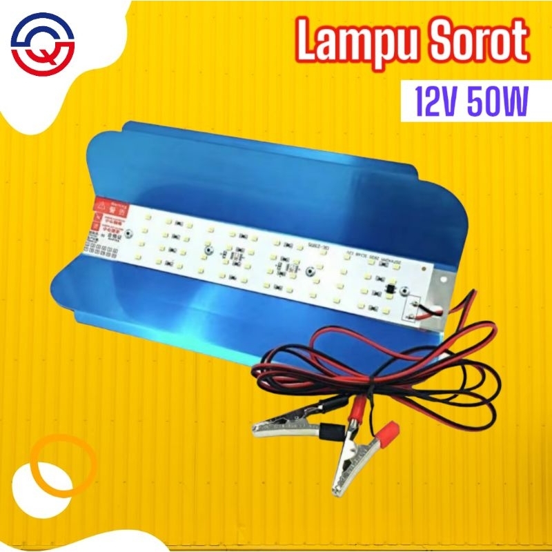LAMPU JALAN 12V DC 50W / LAMPU LED DC 12V 50W  LED LAMPU SOROT OUTDOOR