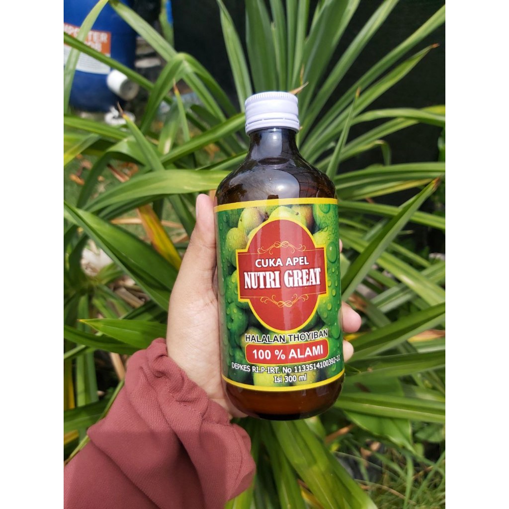 

Cuka Apel Nutri Great 300 ml (BOTOL KACA)