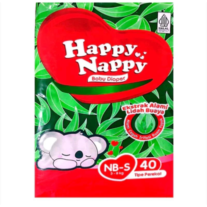HAPPY NAPPY BABY DIAPER TIPE PEREKAT NB-S40