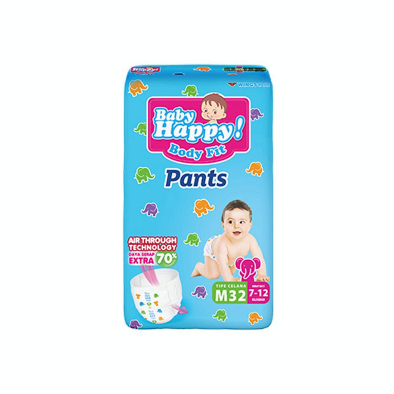 Baby Happy Body Fit Pants M32 / Baby Happy M 32 / Popok Bayi Baby Happy M32