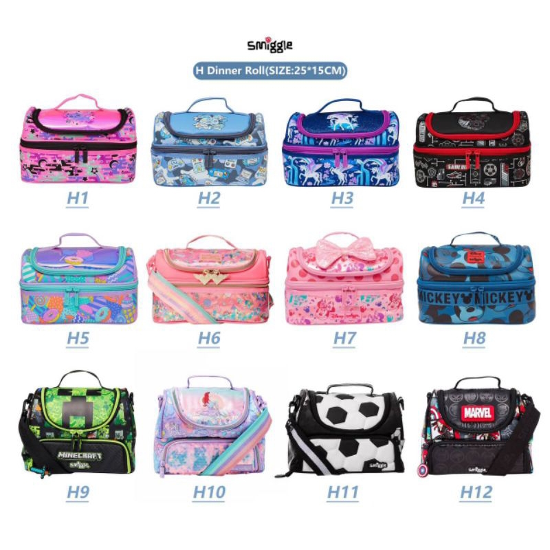 Lunch Bag Smiggle Marvel Minecraft Disney