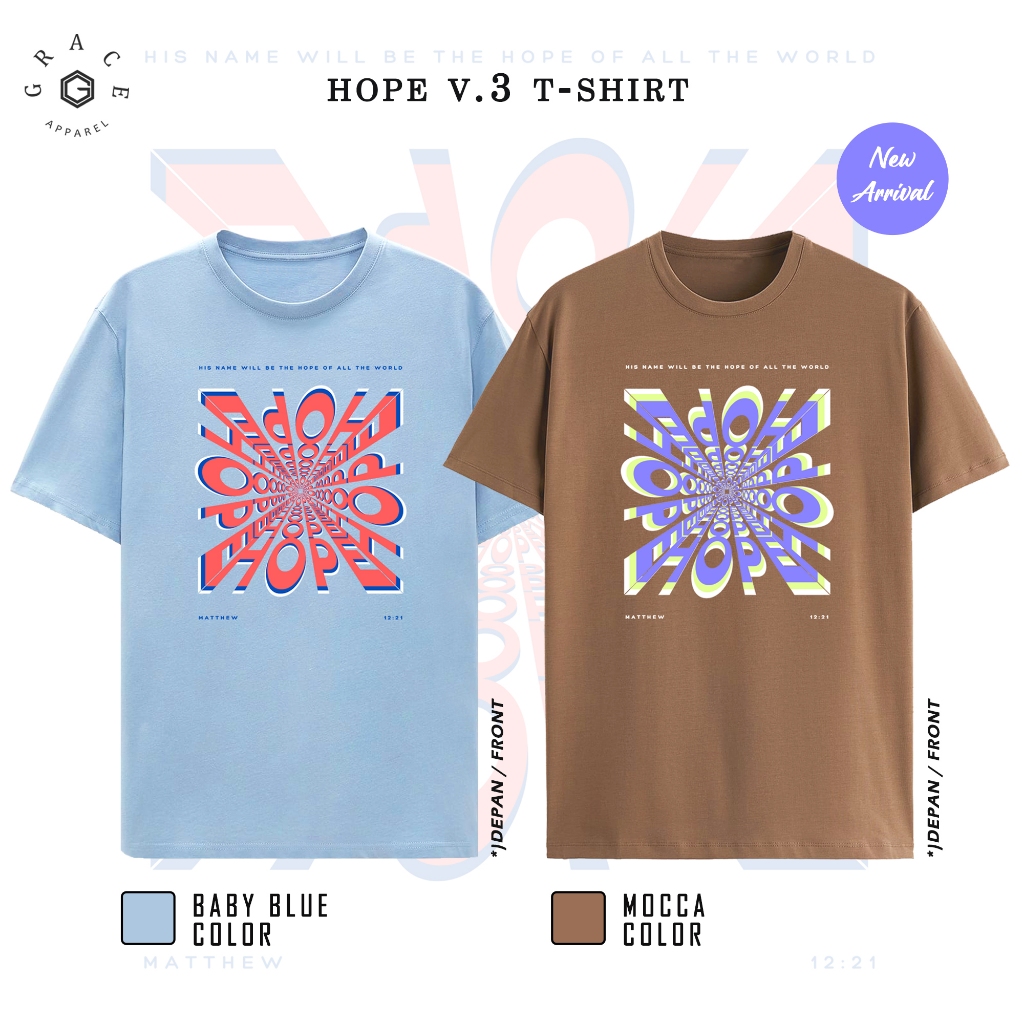 Grace Apparel Tshirt - Hope V.3 Kaos Rohani