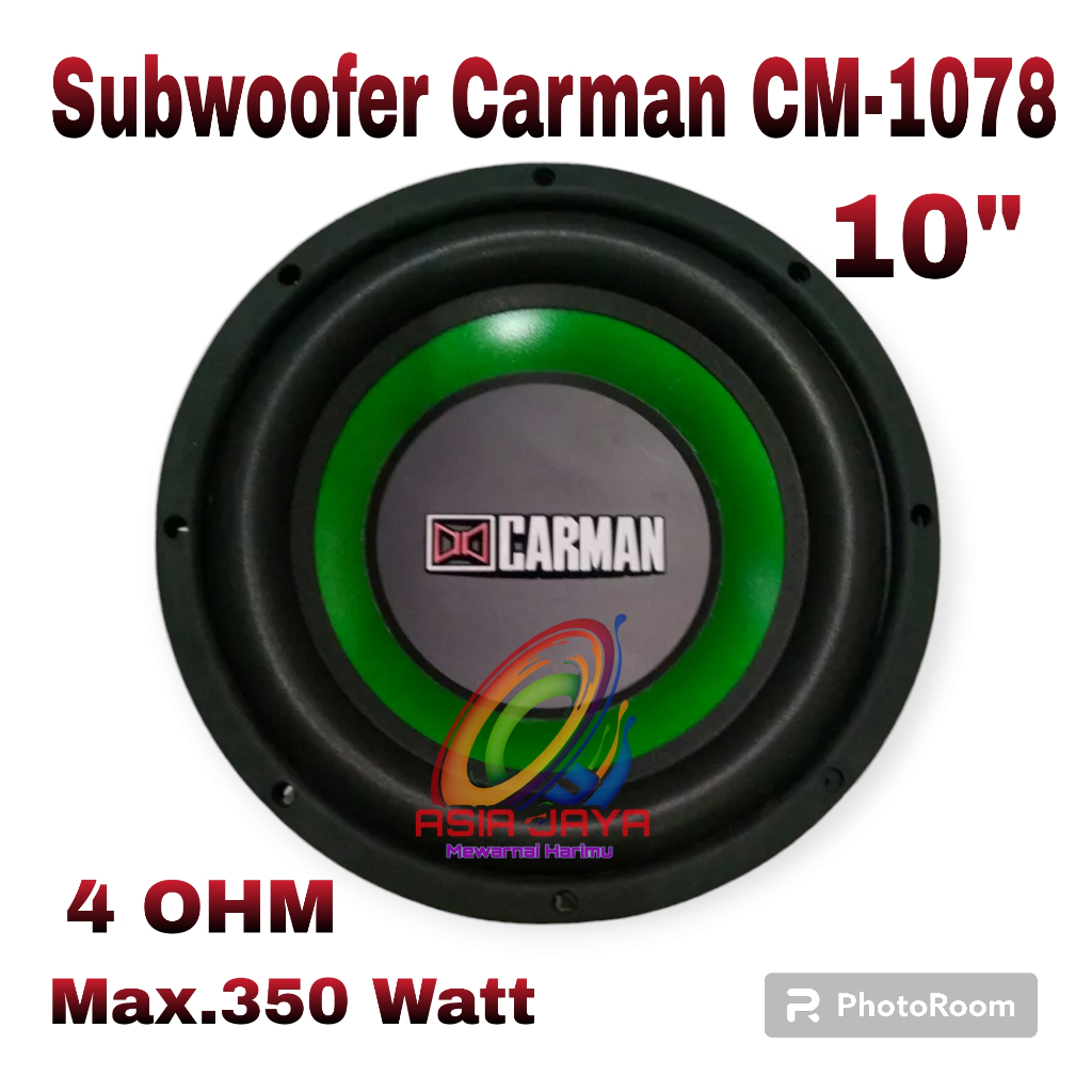 Speaker Subwoofer CARMAN CM 1078 / CM1078 Subwoofer Mobil 10 Inch