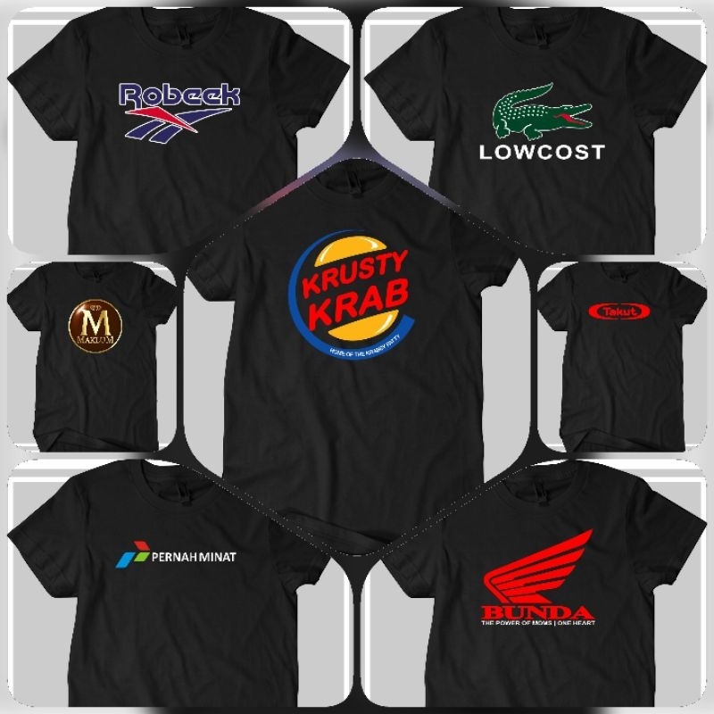 KAOS KATA LOGO | BAJU NYELENEH | LOGO PLESETAN MURAH COWOK CEWEK