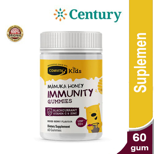 

Comvita Kids Manuka Honey Immunity Gummies Mixed Berry Flavour 60S / Suplemen Kesehatan / Madu Anak