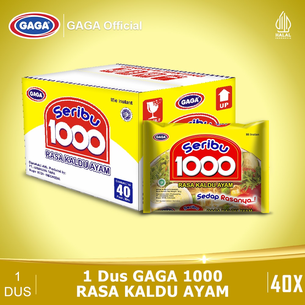 

GAGA 1000 Rasa Kaldu Ayam (1 dus = 40 pcs Harga Grosir)