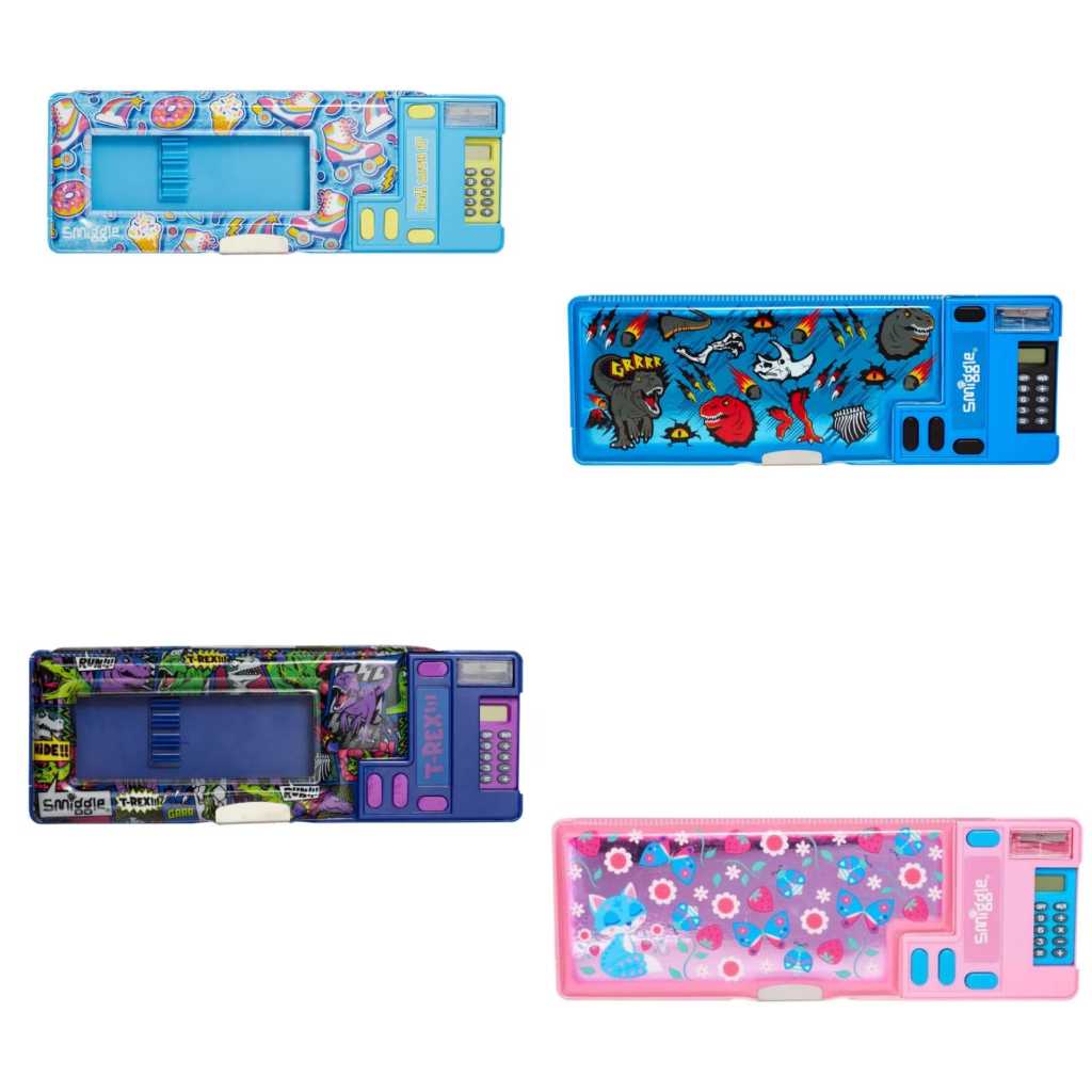 

Smiggle Bright Side Pop Out Pencil Case - Rollerskate
