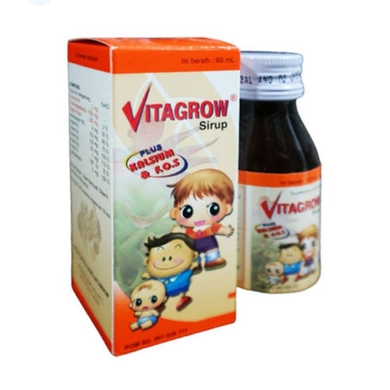 VITAGROW plus kalsium 60ml sirup penambah nafsu makan anak