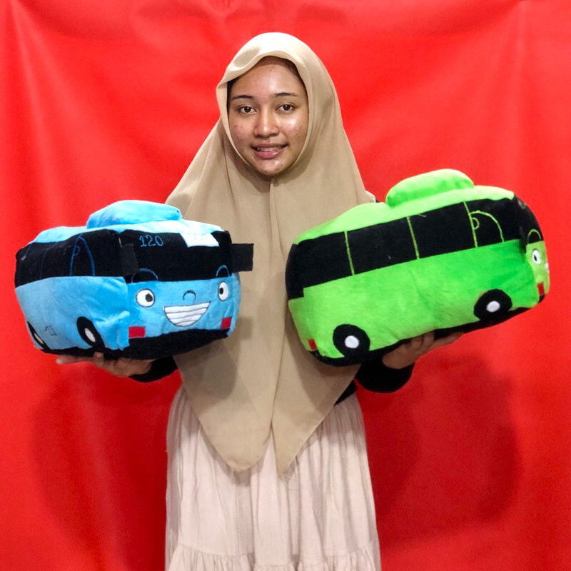 Boneka mobil Tayo Little Bus xl lucu Tayo Besar JUMBO Boneka mobilan bus ecofootwear.id