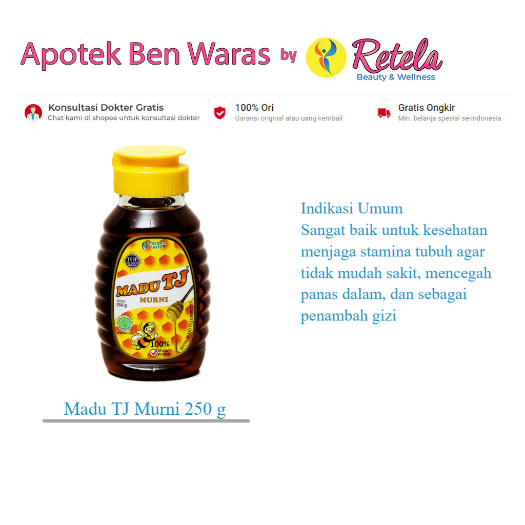 

Madu TJ Murni 250 g