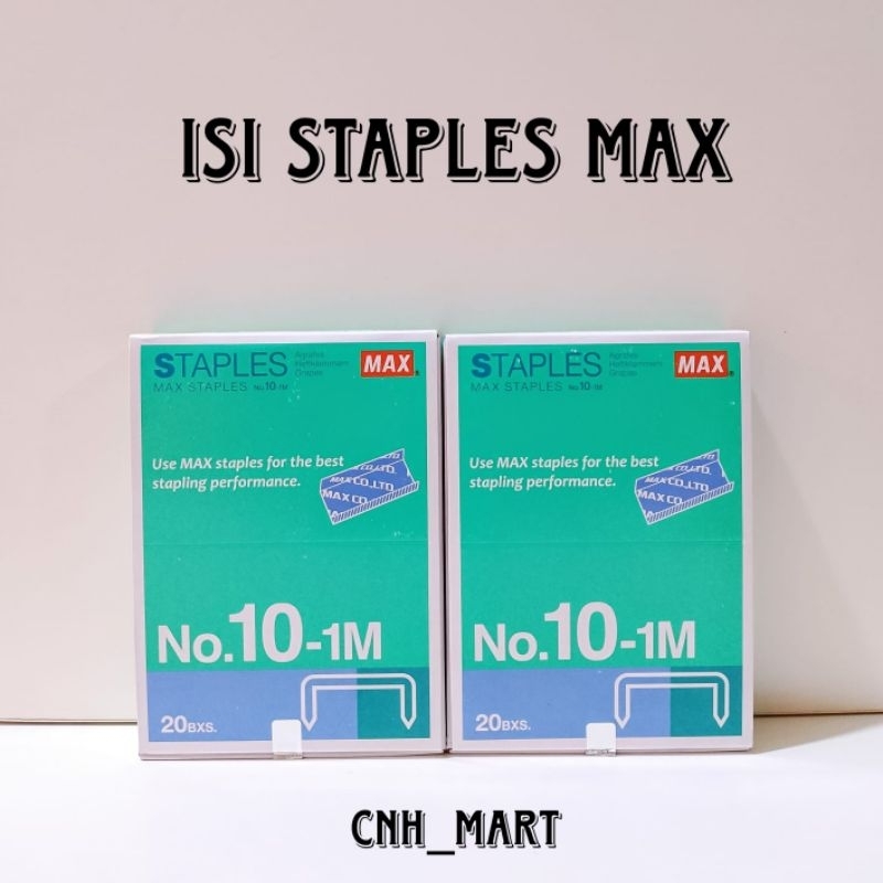

Isi Staples Max 10-1M - Isi Staples Max No.10 - Harga 1 Pak Kecil