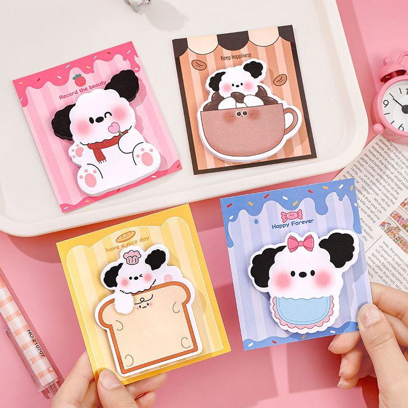

DY PACK STICKY NOTES ANIMAL STATIONARY / MEMO PAD PUPPY KOREAN STYLE MM-51