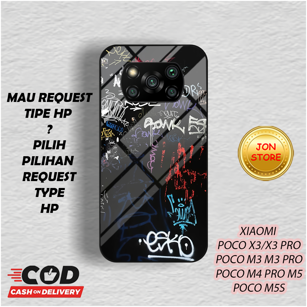 (CMM 8) Sofcase Case Glossy Kilau Untuk POCO X3 X3 PRO X3 NFC M3 M3 PRO 5G M4 PRO M5 M5S Moitf Anime
