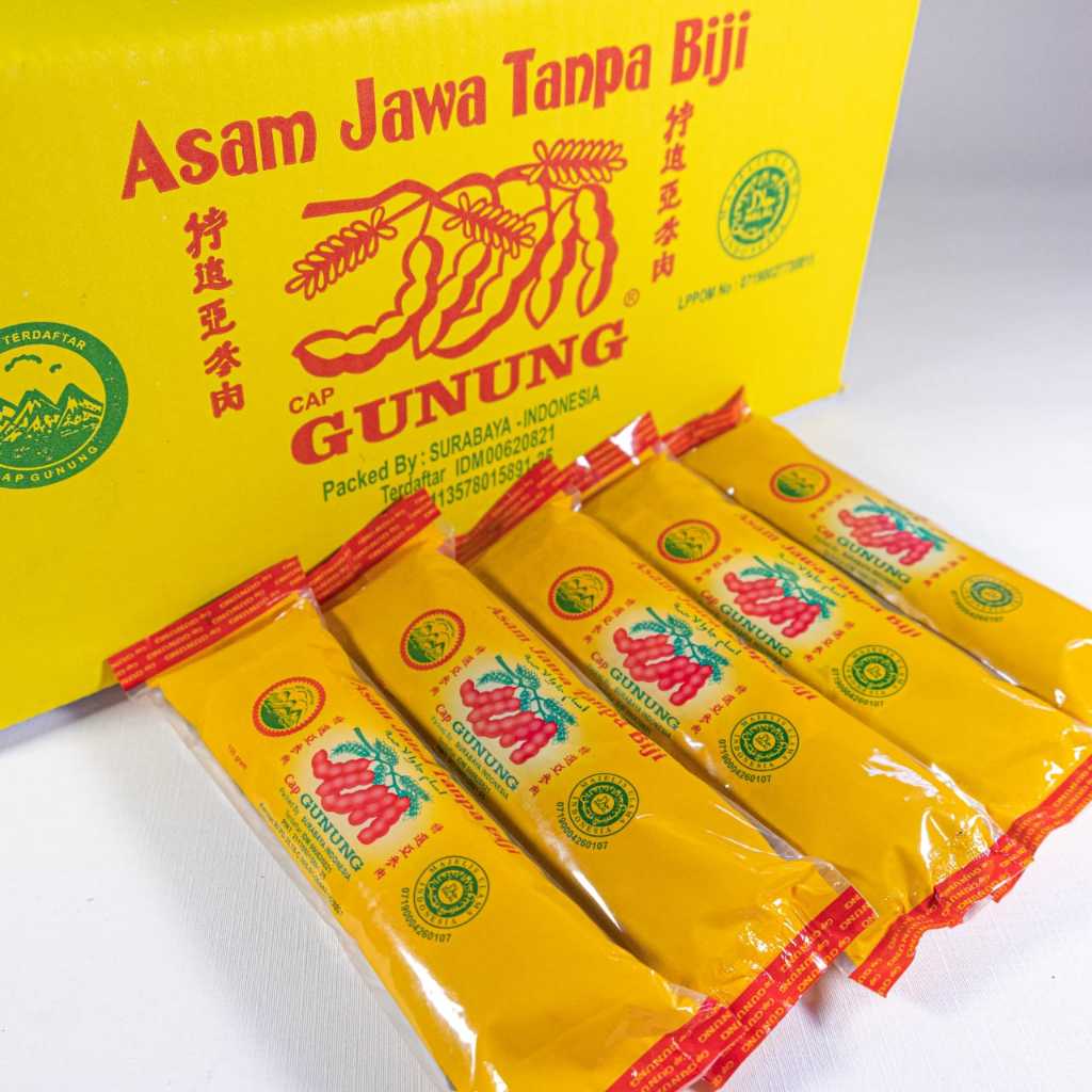 

asam jawa daging 150 gr kemasan baru 1 dus