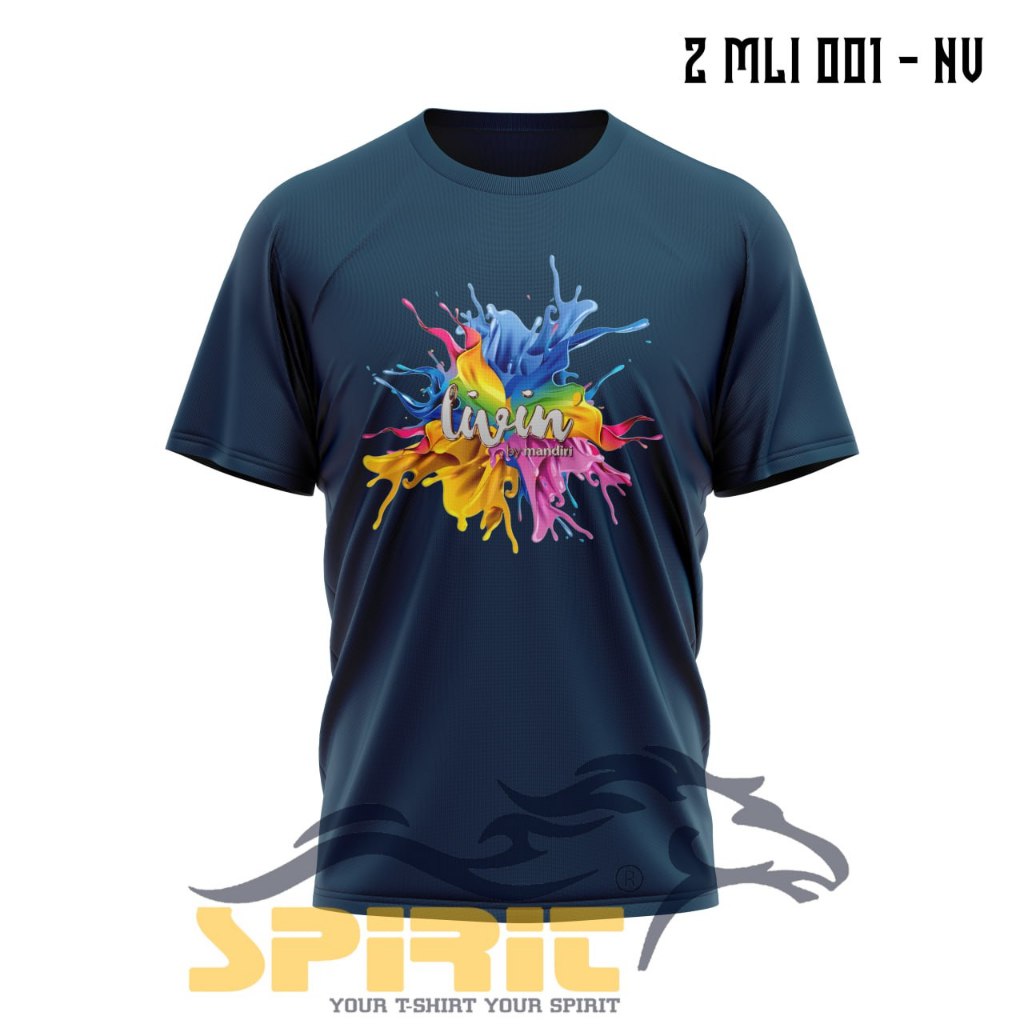 livin by mandiri baju livin by mandiri kaos livin by mandiri terbaru katun premium