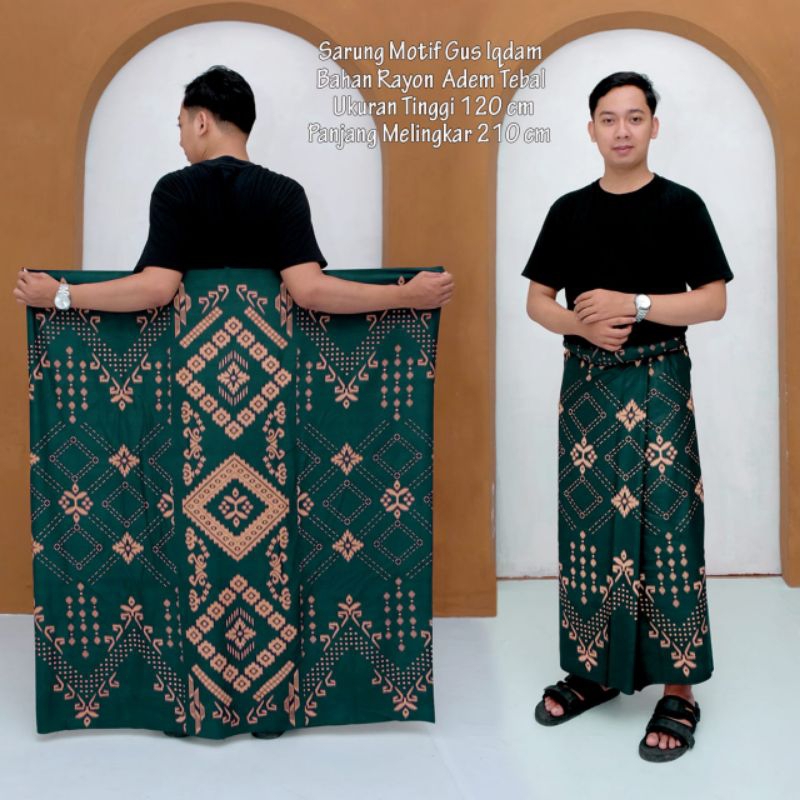Sarung Batik Pria  Santri Putra Bahan Rayon