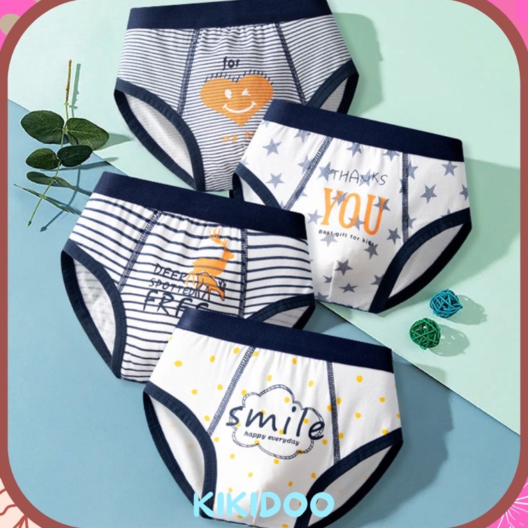PAKET LENGKAP Kikidoo Brief Celana Dalam Katun Anak Cowok Import Premium NT14 BAL5