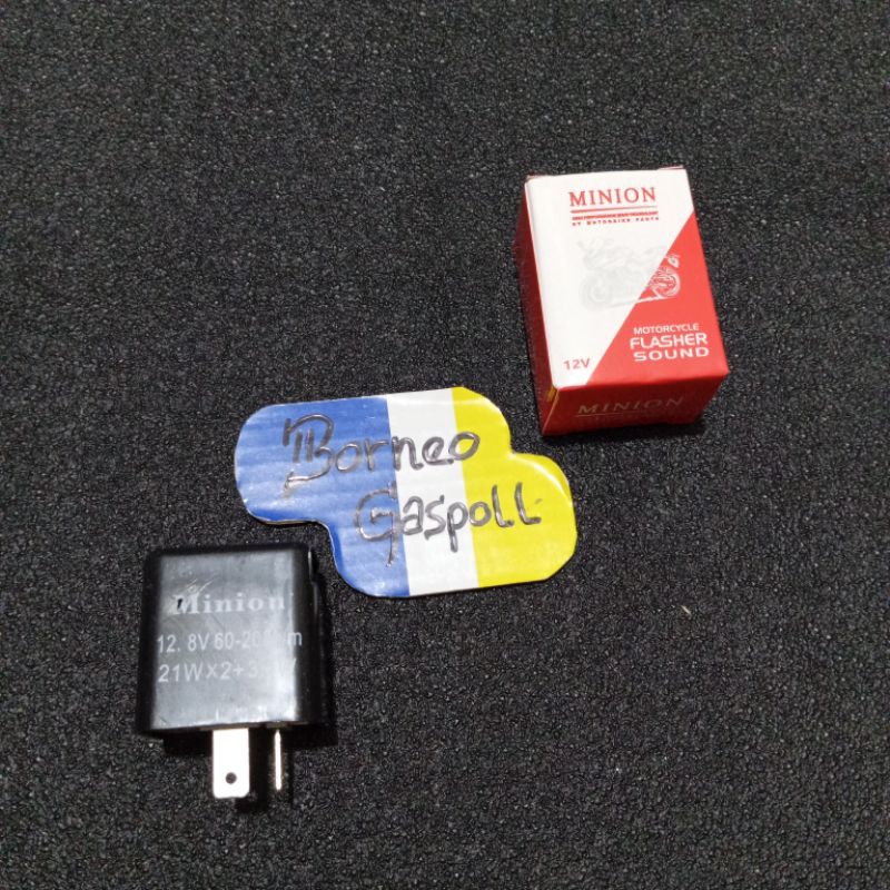 promo Flasher sein led bunyi flaser sen panom/minion bisa setelan kedip cepat motor universal