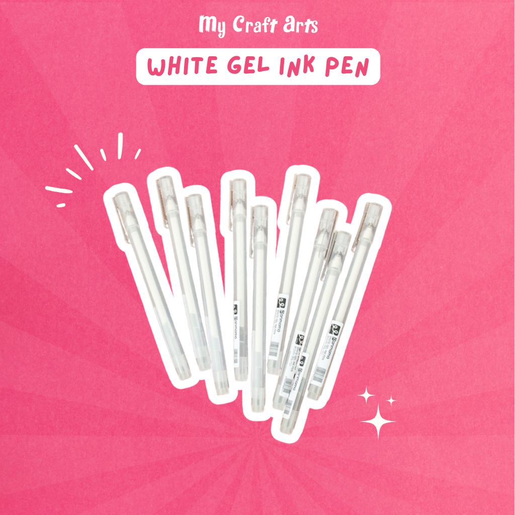 

White Gel Ink Pen Panmomo / Pulpen Tinta Putih Cair Premium - My Craft Arts