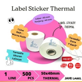 

COD STIKER LABEL BARCODE DIRECT THERMAL 5X4 MM