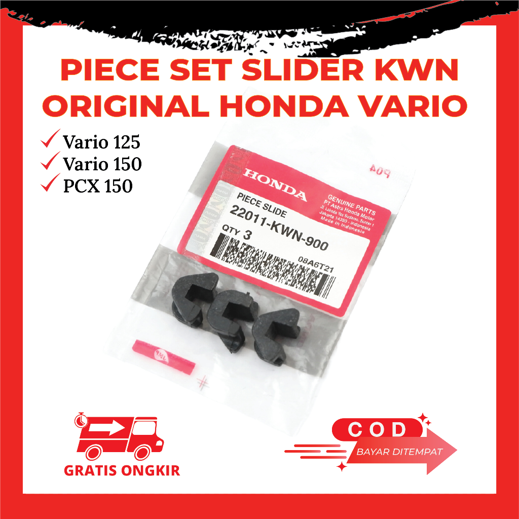 Piece Slide Set Vario 125 Vario 150 Ori KZR - Slide Piece Rumah Roller Vario 125 Slider Vario 150