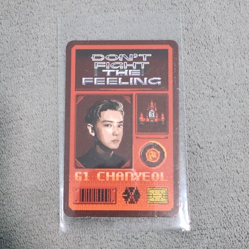 [READY Chanyeol id] EXO Photocard / id card - official from Album Don't fight the feeling expansion/