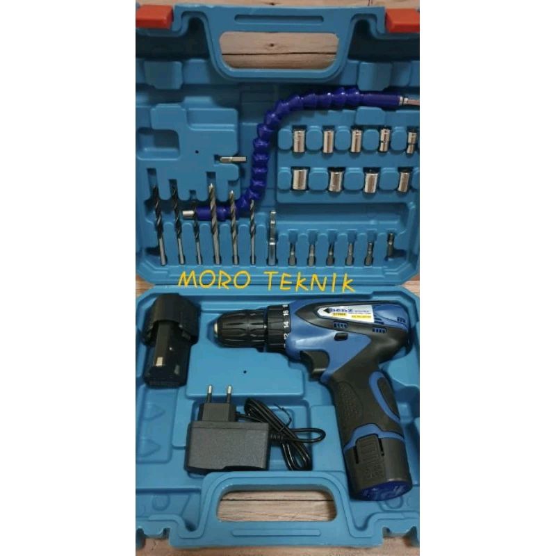 BOR 10MM CORDLESS DRILL BENZ BZ8004 / BOR BATRAI 10MM 2 BATRAI BZ8004 ORIGINAL