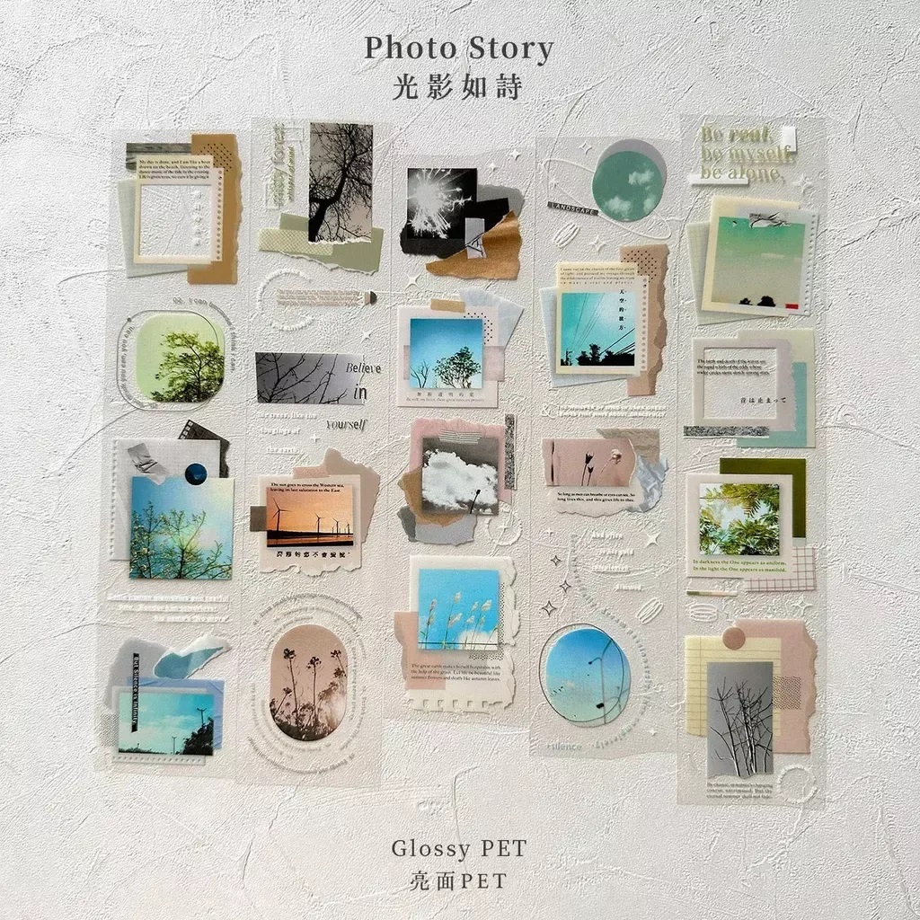 

Asteroid B-610 Photo Story PET Tape Sticker Sample